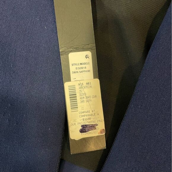 Badgley Mischka Elegant Blue Maxi Dress - Picture 9 of 14